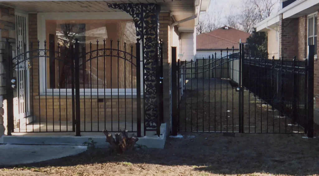 Plain fence and gate